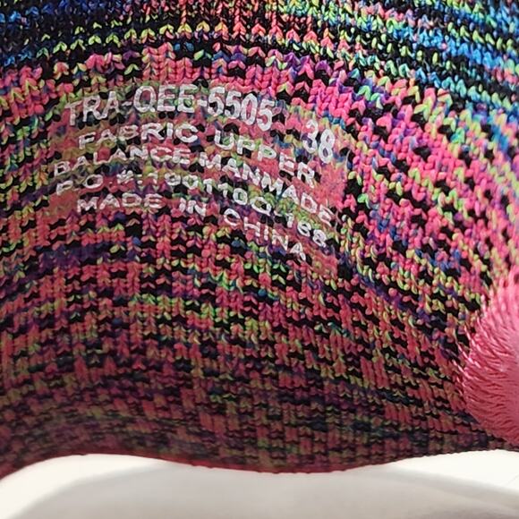 TRAQ by Alegria Qeen Funplex Pink Dream Knit Sport Sandals Size 38 US 8 Comfort - Picture 5 of 8